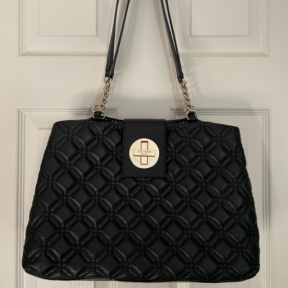 Kate Spade Black Quilted Handbag